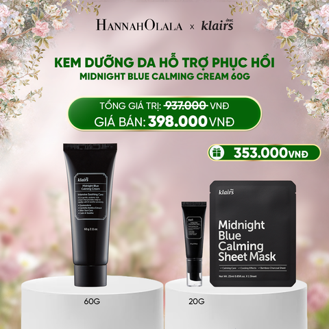  DEAL 4 : DEAR, KLAIRS KEM DƯỠNG MIDNIGHT BLUE CALMING CREAM 60ML 