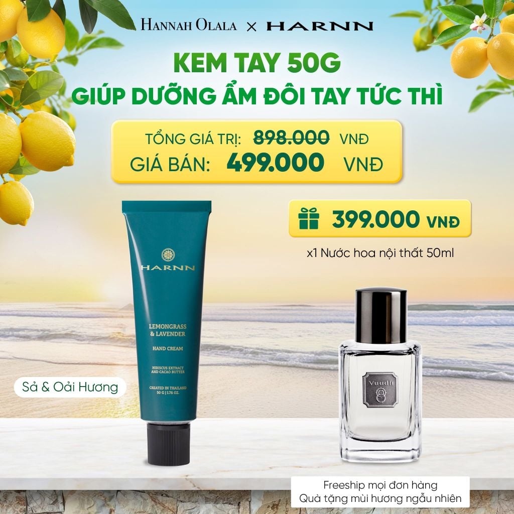  KEM TAY HARNN 50G GIÚP DƯỠNG ẨM ĐÔI TAY TỨC THÌ 