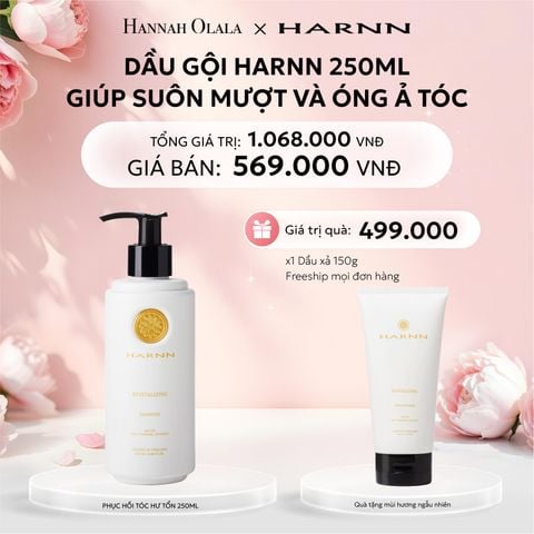  E1014: DEAL 4: DẦU GỘI HARNN 250ML GIÚP SUÔN MƯỢT VÀ ÓNG Ả TÓC 