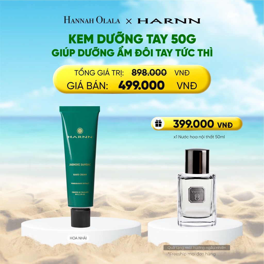  KEM TAY HARNN 50G GIÚP DƯỠNG ẨM ĐÔI TAY TỨC THÌ 