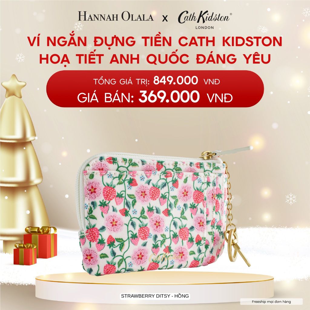  A448_DEAL 4: VÍ NGẮN ĐỰNG TIỀN CATH KIDSTON HOẠ TIẾT ANH QUỐC ĐÁNG YÊU 