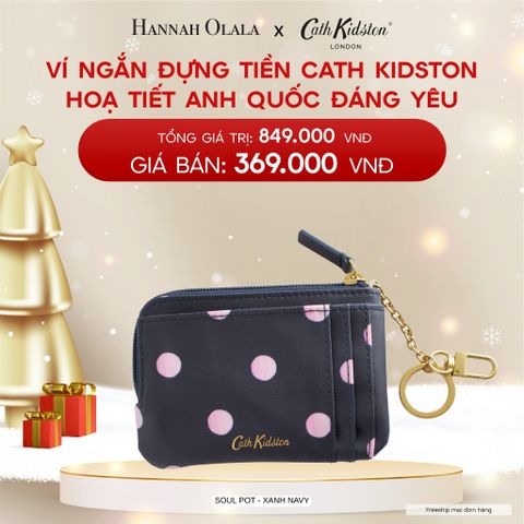  A448_DEAL 4: VÍ NGẮN ĐỰNG TIỀN CATH KIDSTON HOẠ TIẾT ANH QUỐC ĐÁNG YÊU 