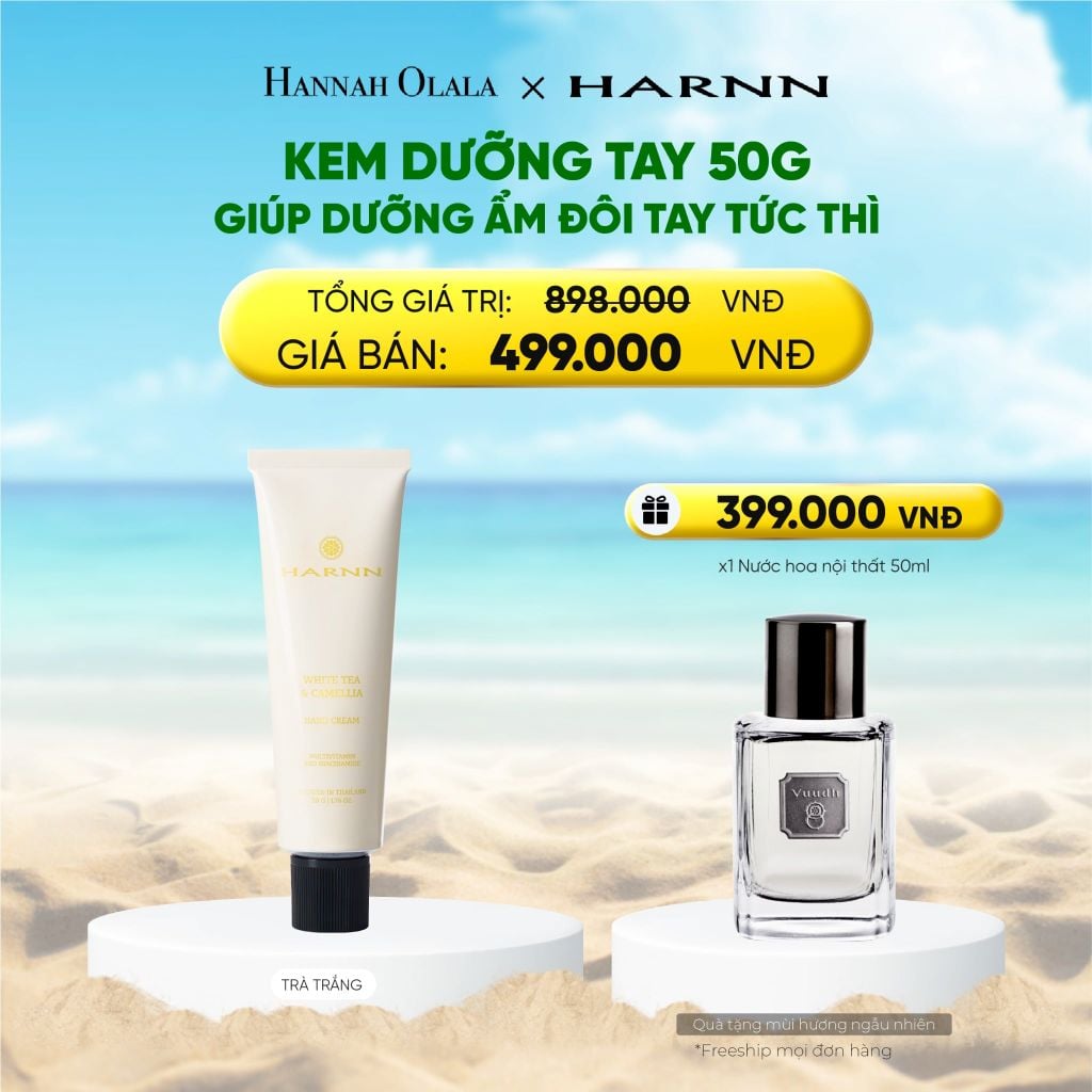  KEM TAY HARNN 50G GIÚP DƯỠNG ẨM ĐÔI TAY TỨC THÌ 