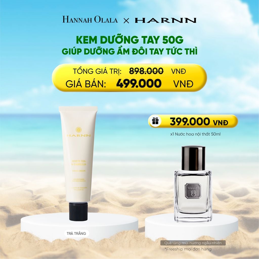  DEAL 4: KEM TAY HARNN 50G GIÚP DƯỠNG ẨM ĐÔI TAY TỨC THÌ 