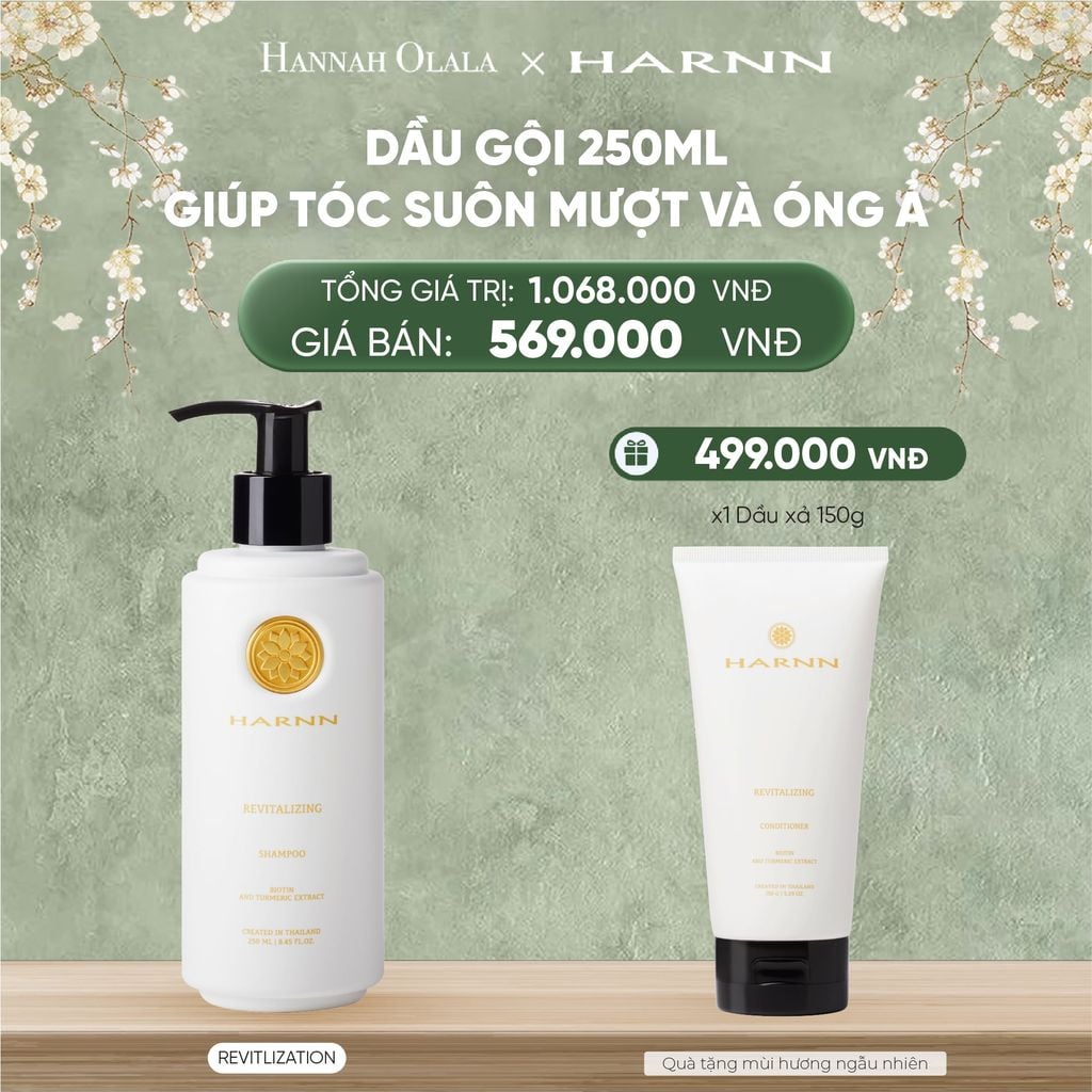  DEAL 4: DẦU GỘI HARNN 250ML GIÚP TÓC SUÔN MƯỢT VÀ ÓNG Ả 