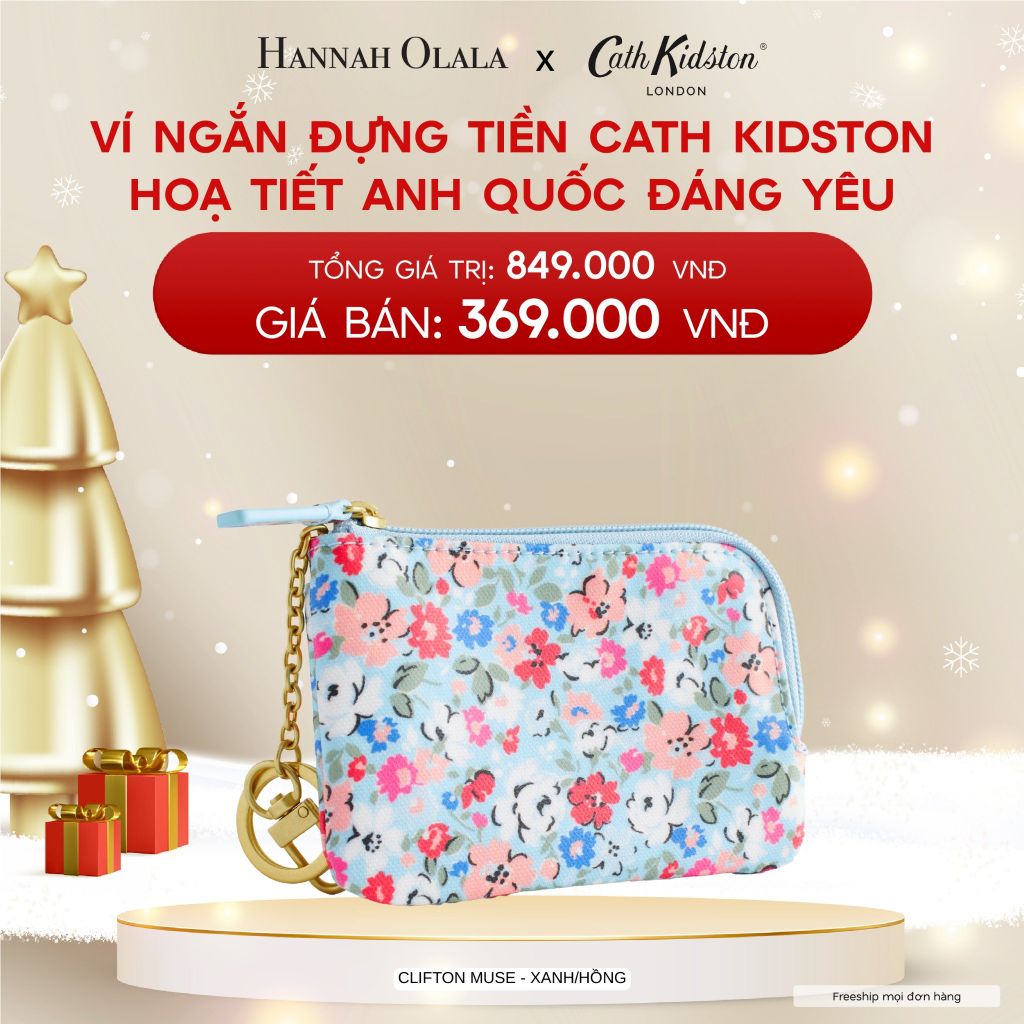  A448_DEAL 4: VÍ NGẮN ĐỰNG TIỀN CATH KIDSTON HOẠ TIẾT ANH QUỐC ĐÁNG YÊU 
