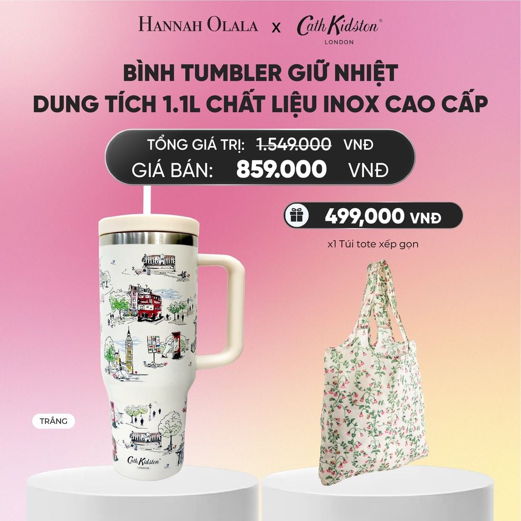  BÌNH TUMBLER GIỮ NHIỆT CATH KIDSTON DUNG TÍCH 1.1L CHẤT LIỆU INOX CAO CẤP_A1957 