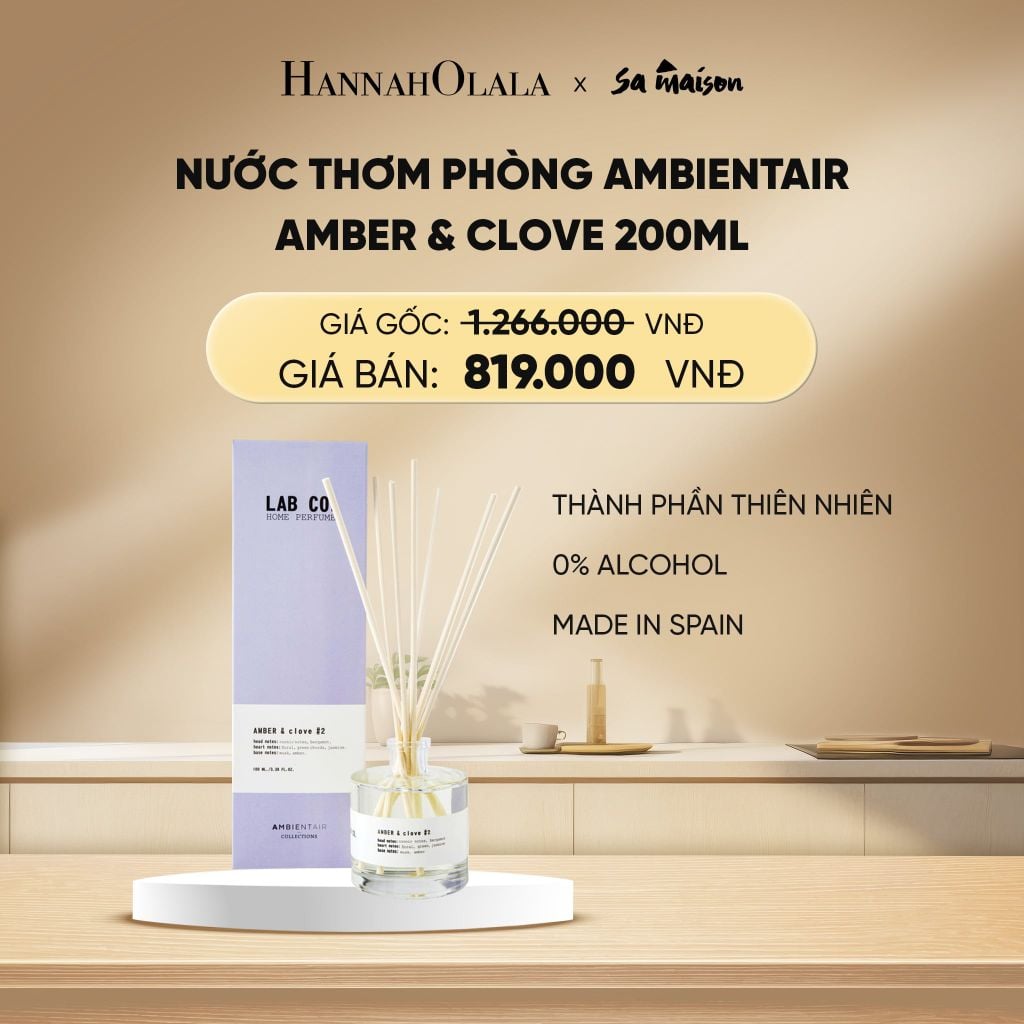  DEAL 3: NƯỚC THƠM PHÒNG KHUẾCH TÁN AMBIENTAIR, DUNG TÍCH 200ML 