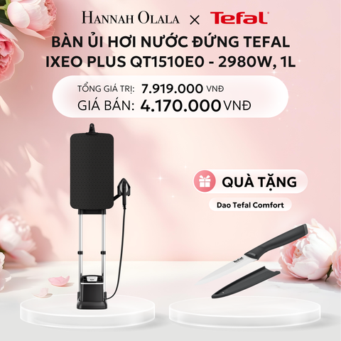  E310: DEAL 4: BÀN ỦI HƠI NƯỚC ĐỨNG TEFAL IXEO PLUS QT1510E0 - 2980W, 1L 