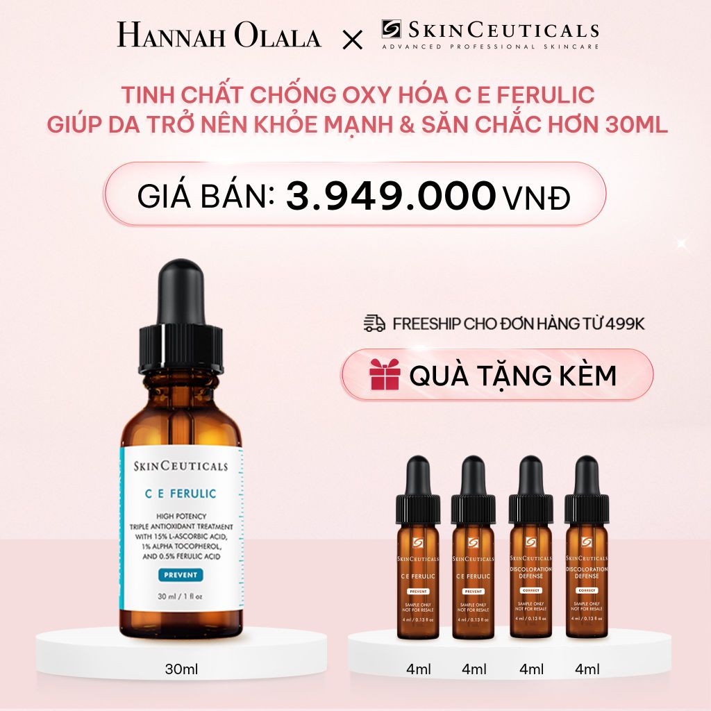  E999_DEAL 4: TINH CHẤT CHỐNG OXY HÓA C E FERULIC GIÚP DA TRỞ NÊN KHỎE MẠNH & SĂN CHẮC HƠN 30ML 