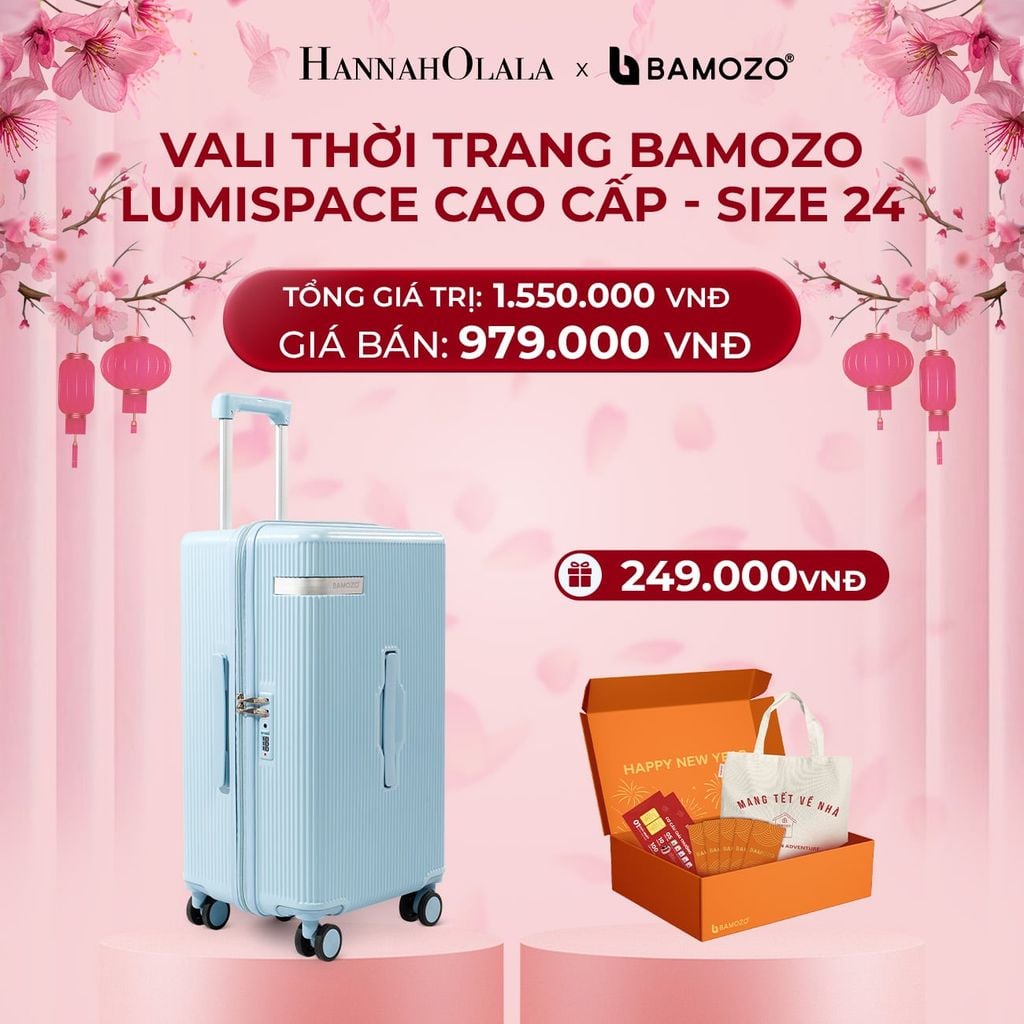  DEAL 1: VALI BAMOZO LUMISPACE CAO CẤP (TẶNG BỘ QUÀ TẾT GỒM LÌ XÌ TẾT, THIỆP TẾT, TÚI TOTE) 