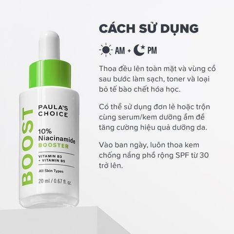  DEAL 5: TINH CHẤT THU NHỎ LỖ CHÂN LÔNG VÀ LÀM SÁNG DA 10% NIACINAMIDE 20ML 