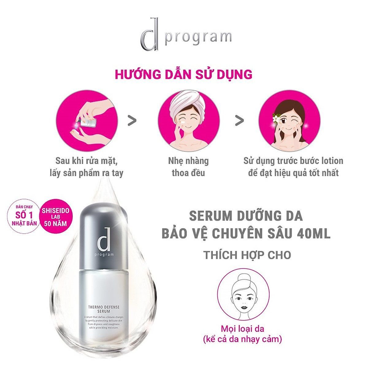  A30_DEAL 12: SERUM CÂN BẰNG NHIỆT ĐỘ DA D PROGRAM THERMO SERUM 40ML 