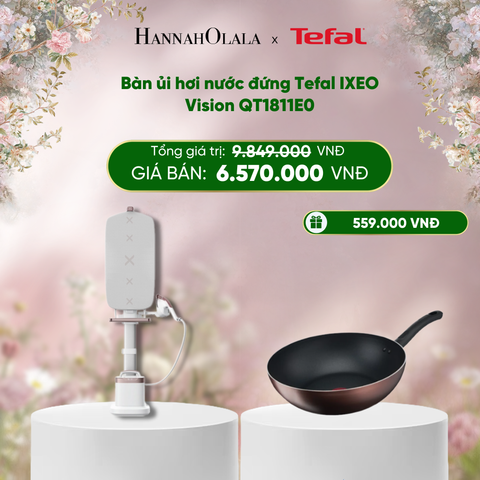  E305_DEAL 4: BÀN ỦI HƠI NƯỚC ĐỨNG TEFAL IXEO VISION QT1811E0 