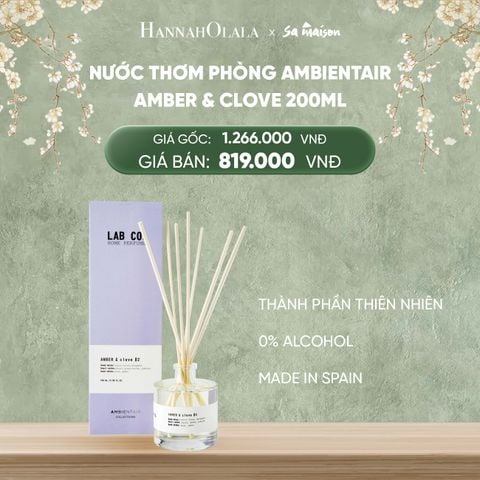  DEAL 3: NƯỚC THƠM PHÒNG KHUẾCH TÁN AMBIENTAIR, DUNG TÍCH 200ML 
