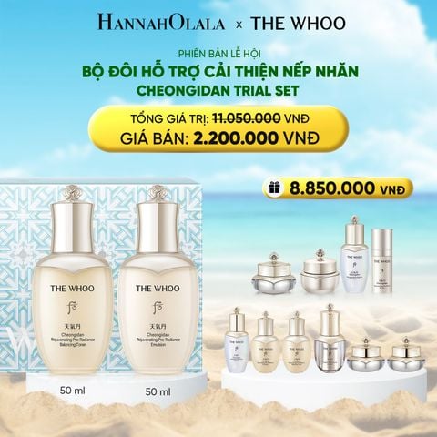  DEAL 4: PHIÊN BẢN LỄ HỘI - BỘ ĐÔI HỖ TRỢ CẢI THIỆN NẾP NHĂN THE WHOO CHEONGIDAN TRIAL SET 