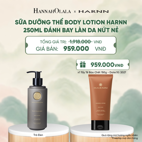  SỮA DƯỠNG THỂ BODY LOTION HARNN 250ML ĐÁNH BAY LÀN DA NỨT NẺ - A4055 