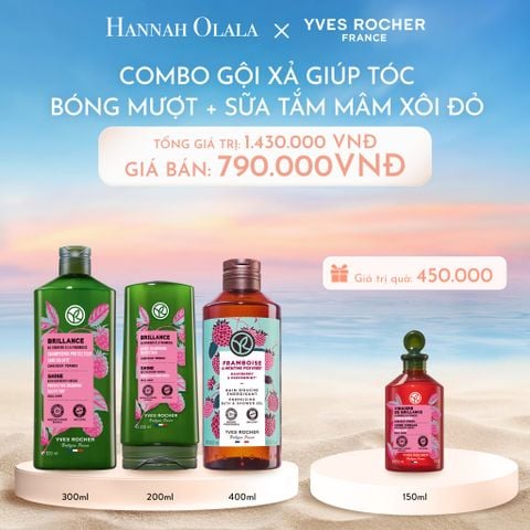 C1093_DEAL 4: COMBO GỘI XẢ GIÚP TÓC BÓNG MƯỢT + SỮA TẮM MÂM XÔI ĐỎ 