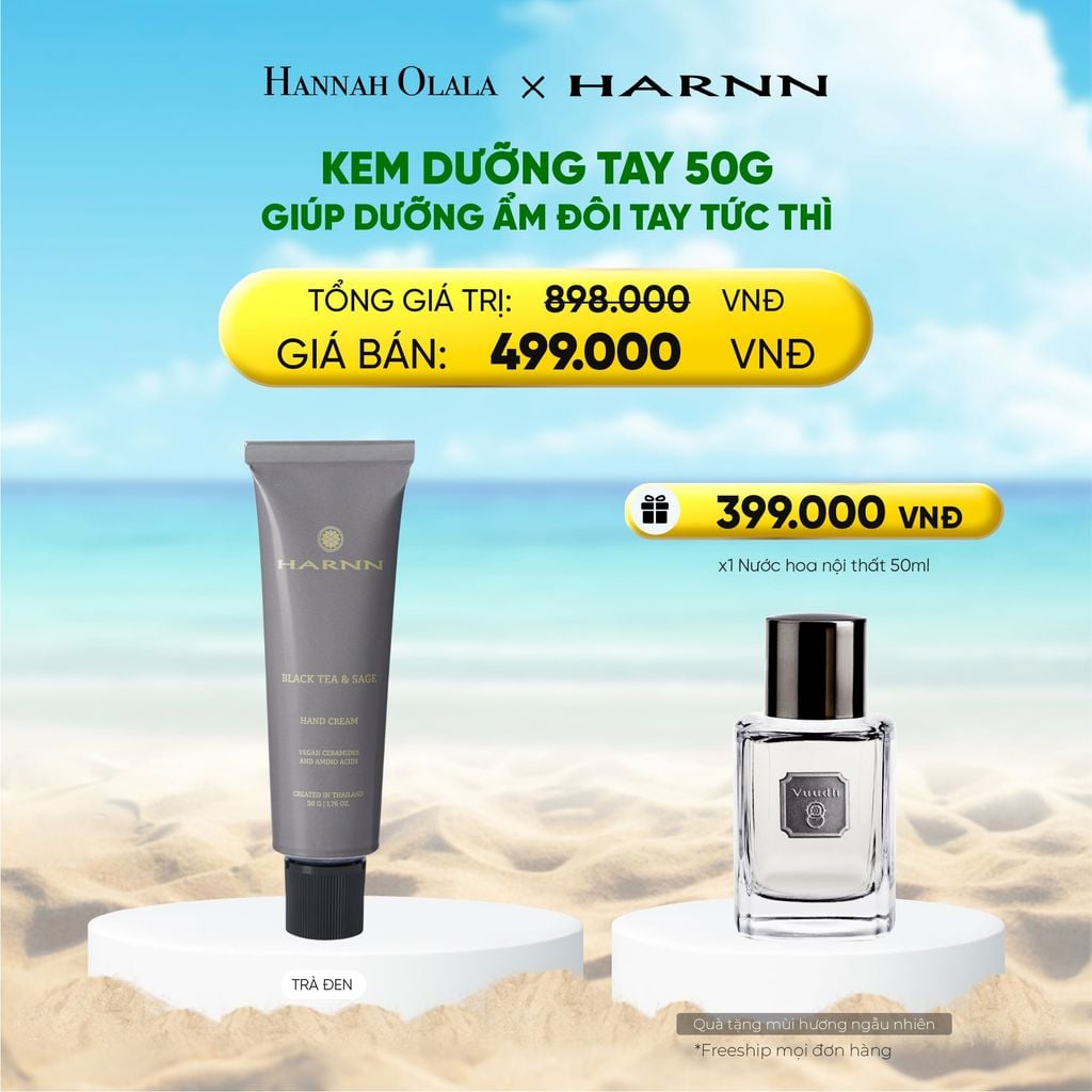  DEAL 4: KEM TAY HARNN 50G GIÚP DƯỠNG ẨM ĐÔI TAY TỨC THÌ 