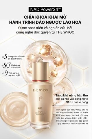  E242_DEAL 2: [PRE-ORDER] HANNAH EXCLUSIVE - BỘ TINH CHẤT TỰ SINH NGĂN NGỪA LÃO HÓA THẾ HỆ THỨ 4 THE WHOO BICHUP ULTIMATE RECOVERY YOUTH SERUM 50ML + 20ML (GIAO HÀNG SAU NGÀY 05/09) 