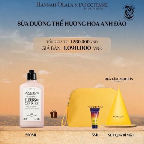  SỮA DƯỠNG THỂ HOA ANH ĐÀO L'OCCITANE 250ML 