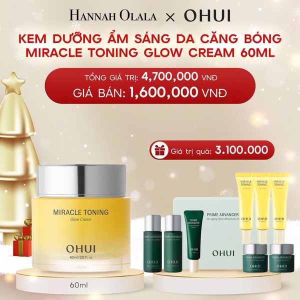  A307_DEAL 4: KEM DƯỠNG ẨM SÁNG DA CĂNG BÓNG OHUI MIRACLE TONING GLOW CREAM 60ML 