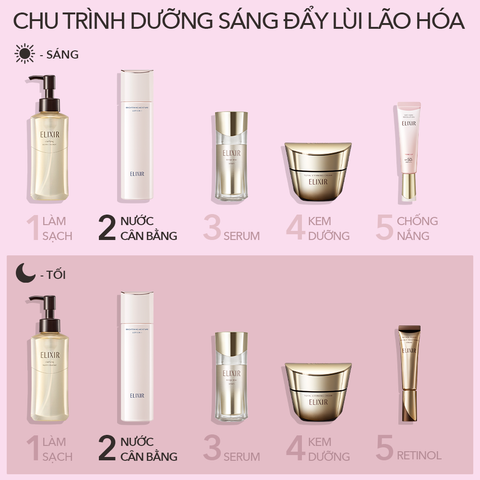  DEAL 15: NƯỚC DƯỠNG TRẮNG DA & NGĂN NGỮA LÃO HÓA ELIXIR WHITE WHITENING CLEAR LOTION T I 170ML 