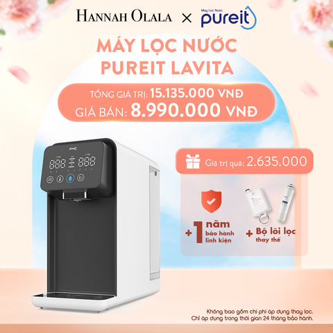  A672_DEAL 2: MÁY LỌC NƯỚC 3 CẤP ĐỘ NÓNG THÔNG MINH PUREIT LAVITA 