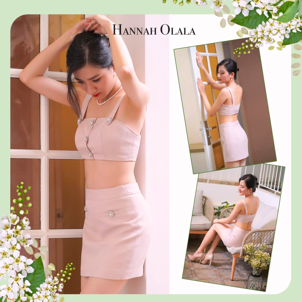  DEAL 13A: VÁY HOẶC ÁO CROPTOP CÔNG SỞ - MÀU HỒNG PASTEL (PINK) 
