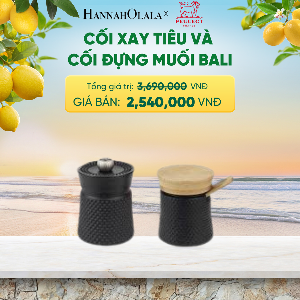  CỐI XAY TIÊU VÀ CỐI ĐỰNG MUỐI BALI - A2613 