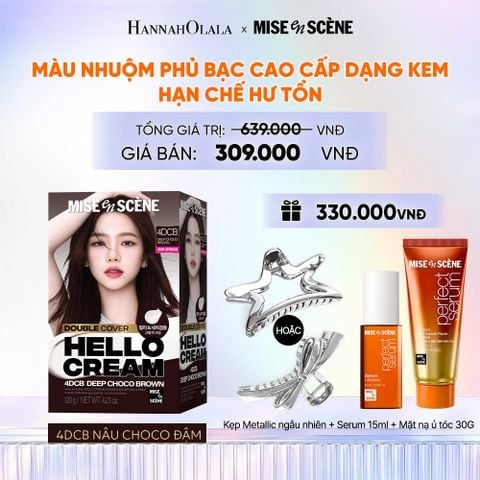 DEAL 4: KEM NHUỘM PHỦ BẠC CAO CẤP HELLO CREAM DOUBLE COVER 