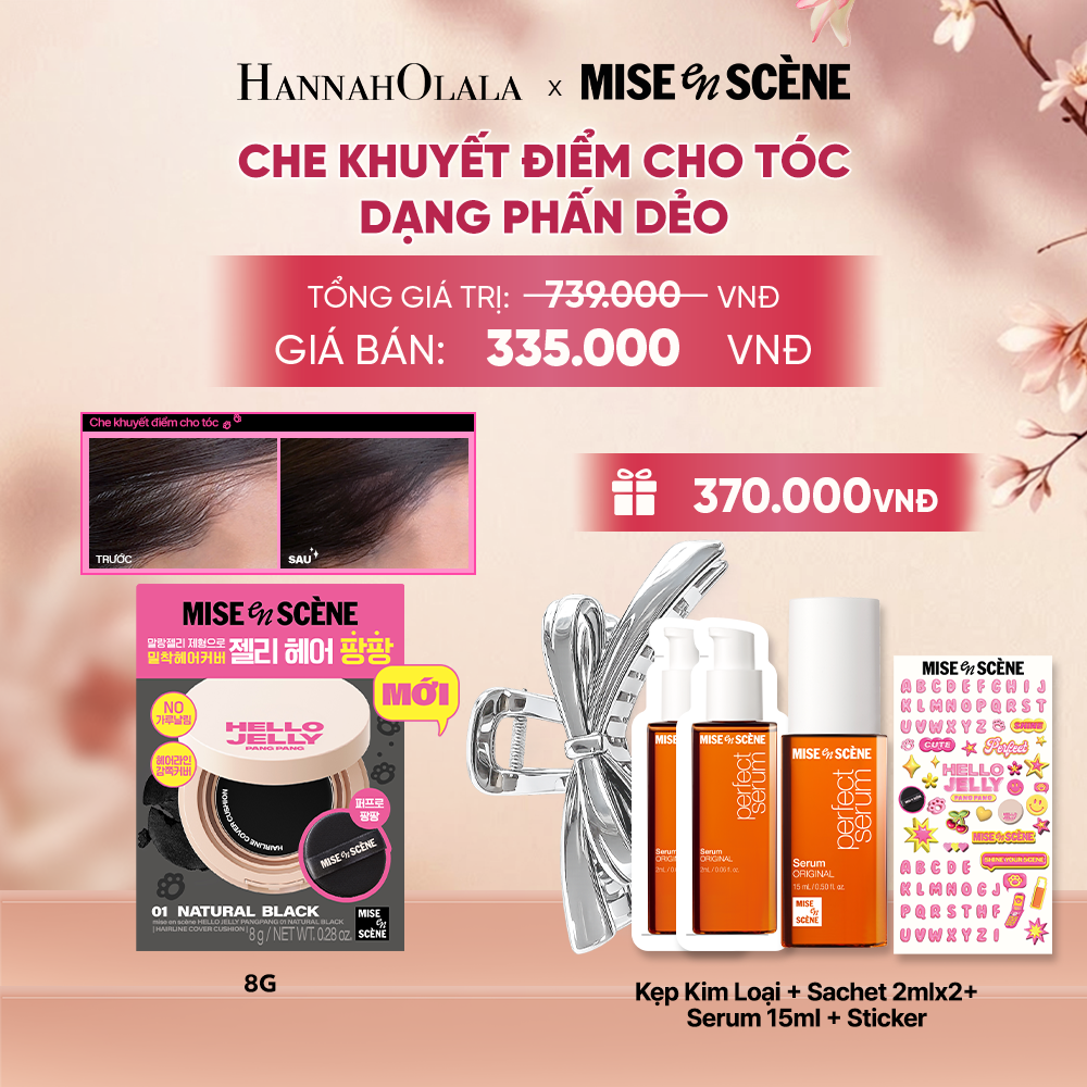  MỚI - PHẤN DẺO CHE KHUYẾT ĐIỂM CHO TÓC MISE EN SCÈNE HELLO JELLY PANGPANG CHE PHỦ PHẦN CHÂN TÓC THƯA TÓC BỊ HÓI 8G - A2010 