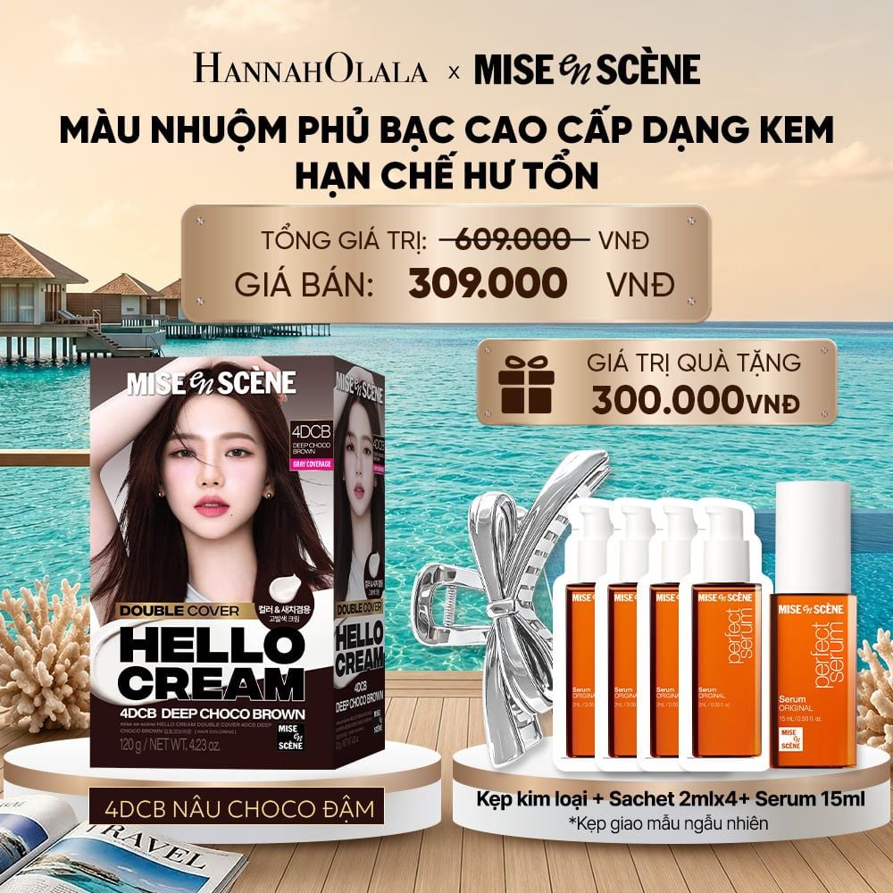  KEM NHUỘM PHỦ BẠC CAO CẤP HELLO CREAM DOUBLE COVER 