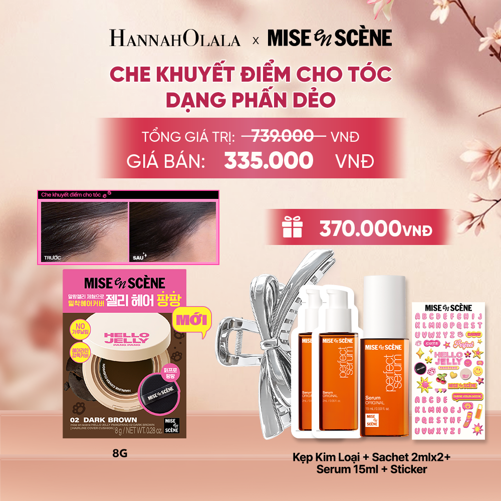 MỚI - PHẤN DẺO CHE KHUYẾT ĐIỂM CHO TÓC MISE EN SCÈNE HELLO JELLY PANGPANG CHE PHỦ PHẦN CHÂN TÓC THƯA TÓC BỊ HÓI 8G - A2010 