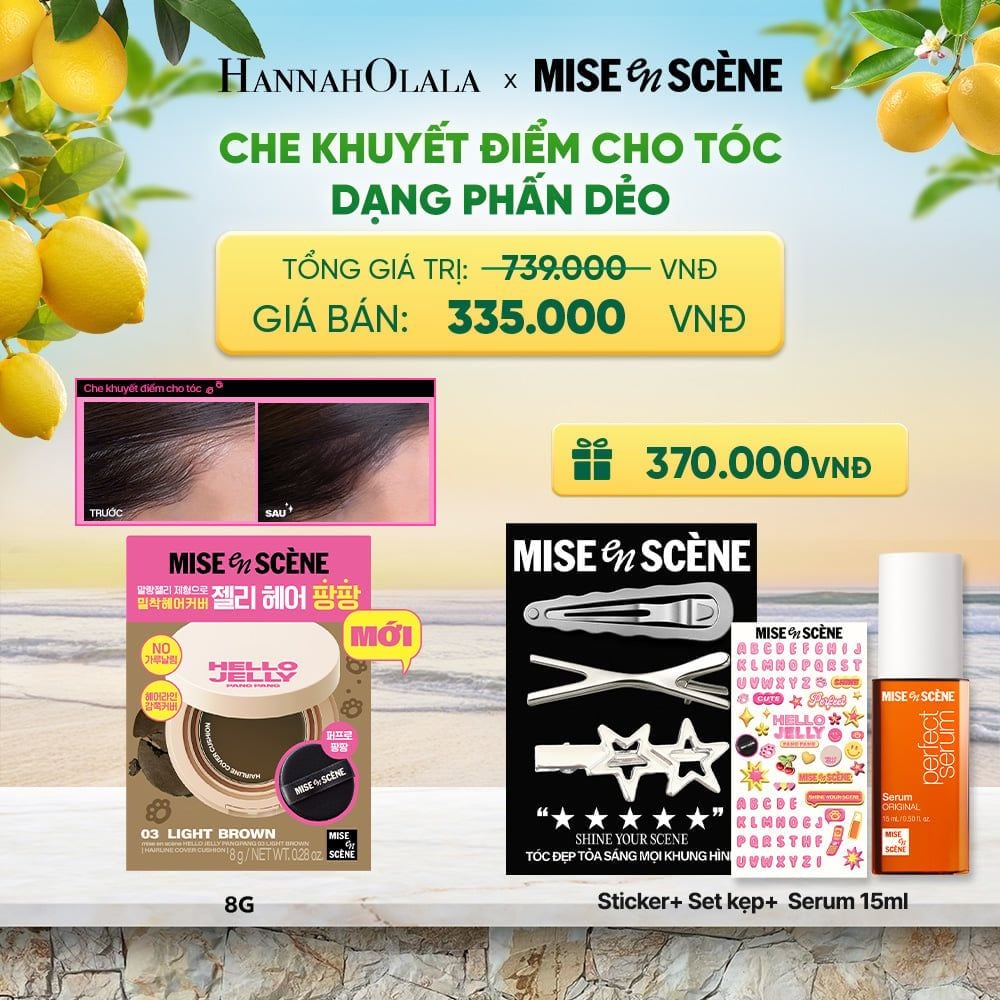  MỚI - PHẤN DẺO CHE KHUYẾT ĐIỂM CHO TÓC MISE EN SCÈNE HELLO JELLY PANGPANG CHE PHỦ PHẦN CHÂN TÓC THƯA TÓC BỊ HÓI 8G_K265 