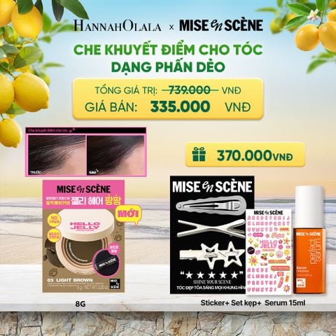  MỚI - PHẤN DẺO CHE KHUYẾT ĐIỂM CHO TÓC MISE EN SCÈNE HELLO JELLY PANGPANG CHE PHỦ PHẦN CHÂN TÓC THƯA TÓC BỊ HÓI 8G 