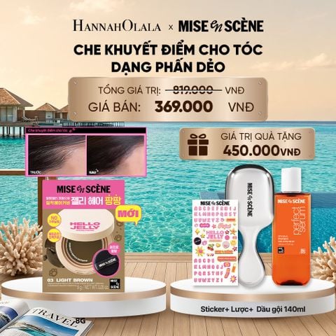  MỚI - PHẤN DẺO CHE KHUYẾT ĐIỂM CHO TÓC MISE EN SCÈNE HELLO JELLY PANGPANG CHE PHỦ PHẦN CHÂN TÓC THƯA, TÓC BỊ HÓI 8G 