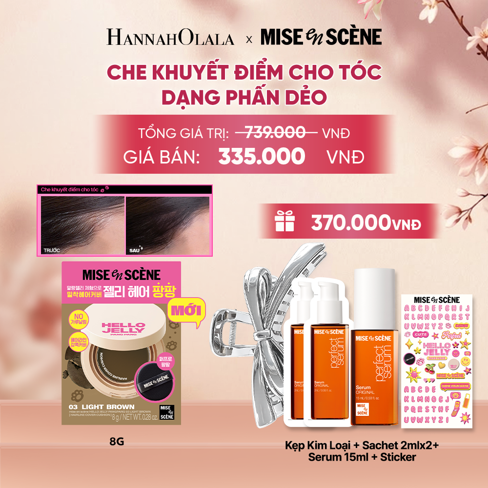  MỚI - PHẤN DẺO CHE KHUYẾT ĐIỂM CHO TÓC MISE EN SCÈNE HELLO JELLY PANGPANG CHE PHỦ PHẦN CHÂN TÓC THƯA TÓC BỊ HÓI 8G - A2010 