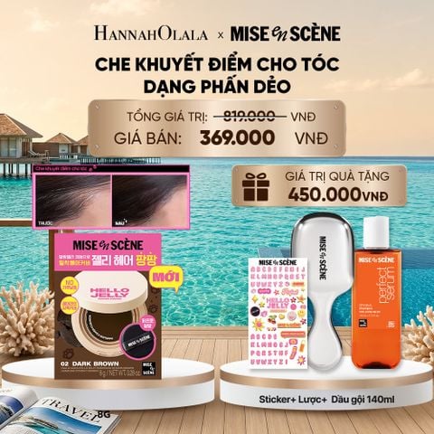  MỚI - PHẤN DẺO CHE KHUYẾT ĐIỂM CHO TÓC MISE EN SCÈNE HELLO JELLY PANGPANG CHE PHỦ PHẦN CHÂN TÓC THƯA, TÓC BỊ HÓI 8G 