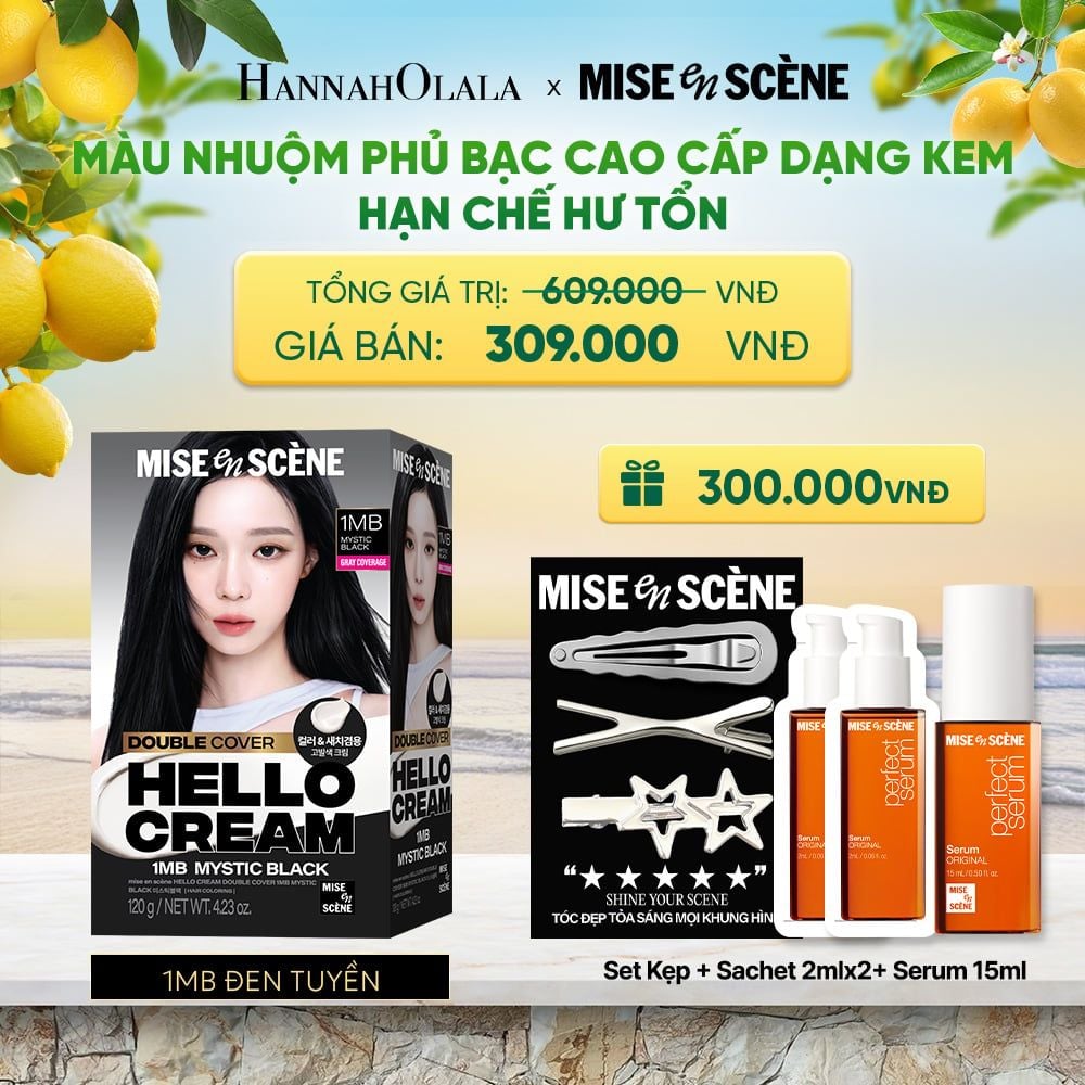  KEM NHUỘM PHỦ BẠC CAO CẤP HELLO CREAM DOUBLE COVER - A2052 