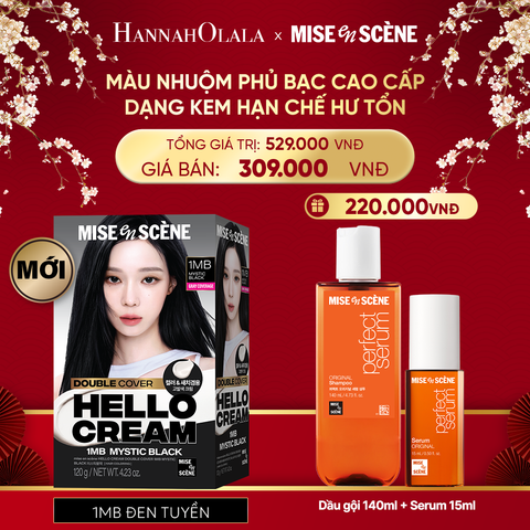  DEAL 5: KEM NHUỘM PHỦ BẠC CAO CẤP HELLO CREAM DOUBLE COVER 