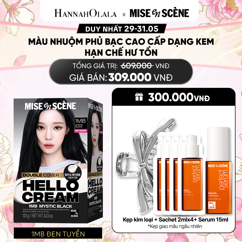  KEM NHUỘM PHỦ BẠC CAO CẤP HELLO CREAM DOUBLE COVER 