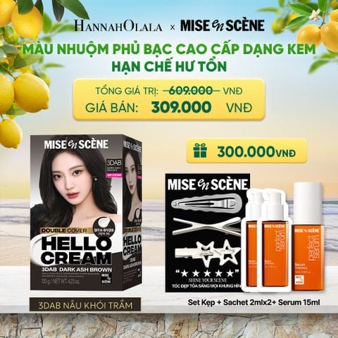  KEM NHUỘM PHỦ BẠC CAO CẤP HELLO CREAM DOUBLE COVER - A2052 