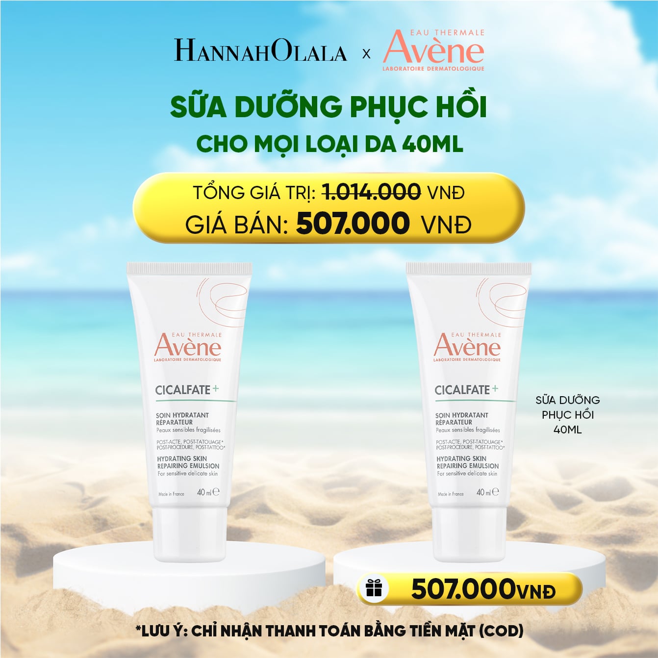 Kem Dưỡng Phục Hồi Avène Cicalfate+ Hydrating Skin Repairing Emulsion 40ml