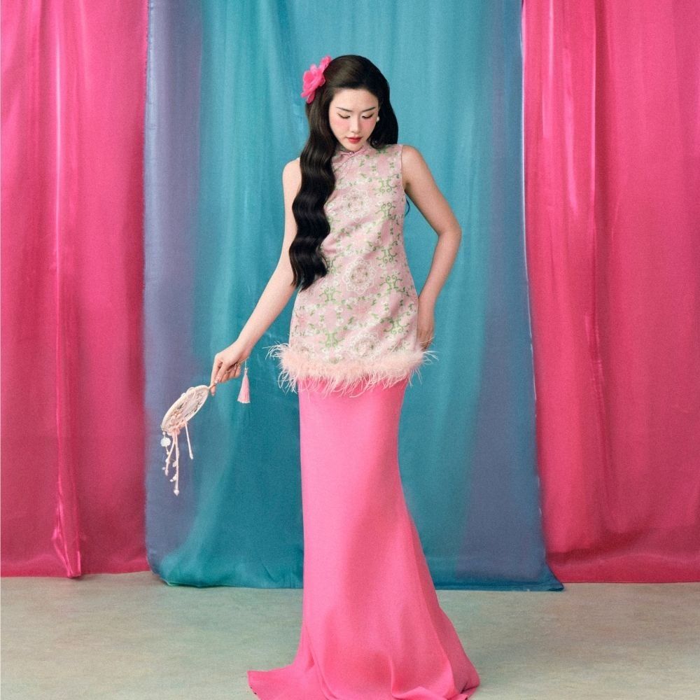  A627_DEAL 7: SET ĐỒ MẶC TẾT 02 MÓN CẨM XUÂN 