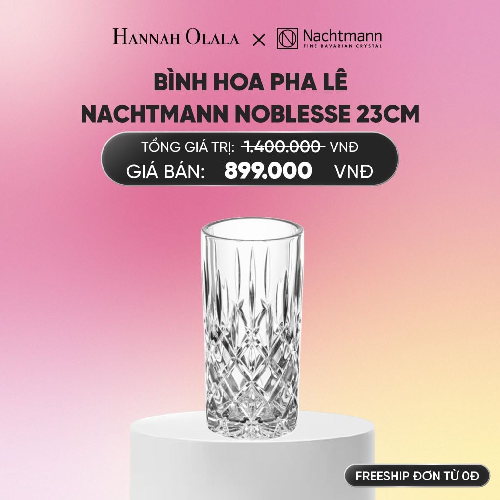  BÌNH HOA PHA LÊ NACHTMANN NOBLESSE 23CM_A964 