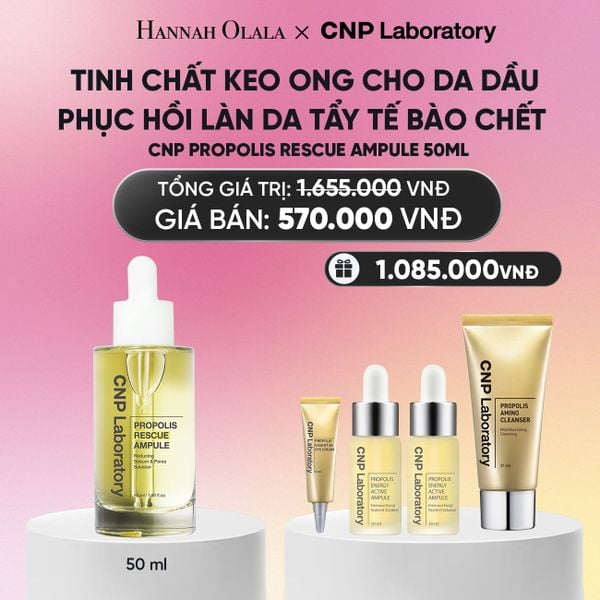  TINH CHẤT KEO ONG CHO DA DẦU PHỤC HỒI LÀN DA TẨY TẾ BÀO CHẾT CNP PROPOLIS RESCUE AMPULE 50ML_ A1884 