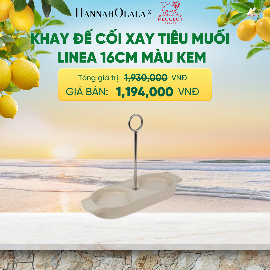  KHAY ĐẾ CỐI XAY TIÊU MUỐI LINEA - A2614 