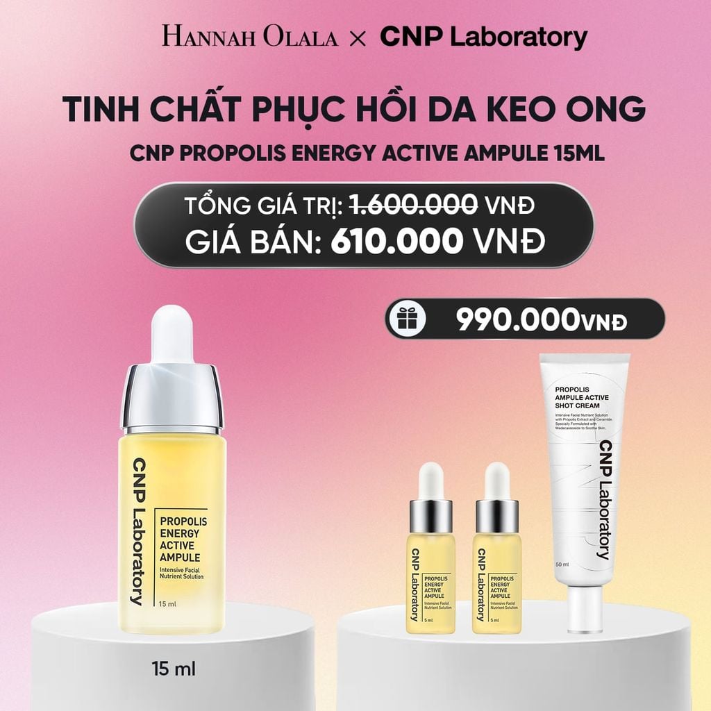 TINH CHẤT PHỤC HỒI DA KEO ONG CNP PROPOLIS ENERGY ACTIVE AMPULE 15ML_A1885 