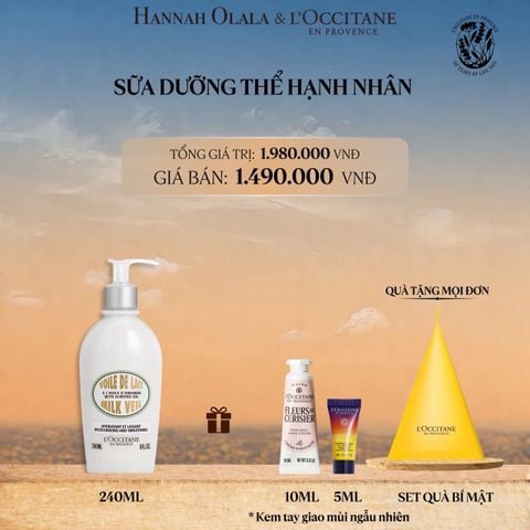  SỮA DƯỠNG THỂ HƯƠNG HẠNH NHÂN L'OCCITANE 240ML 
